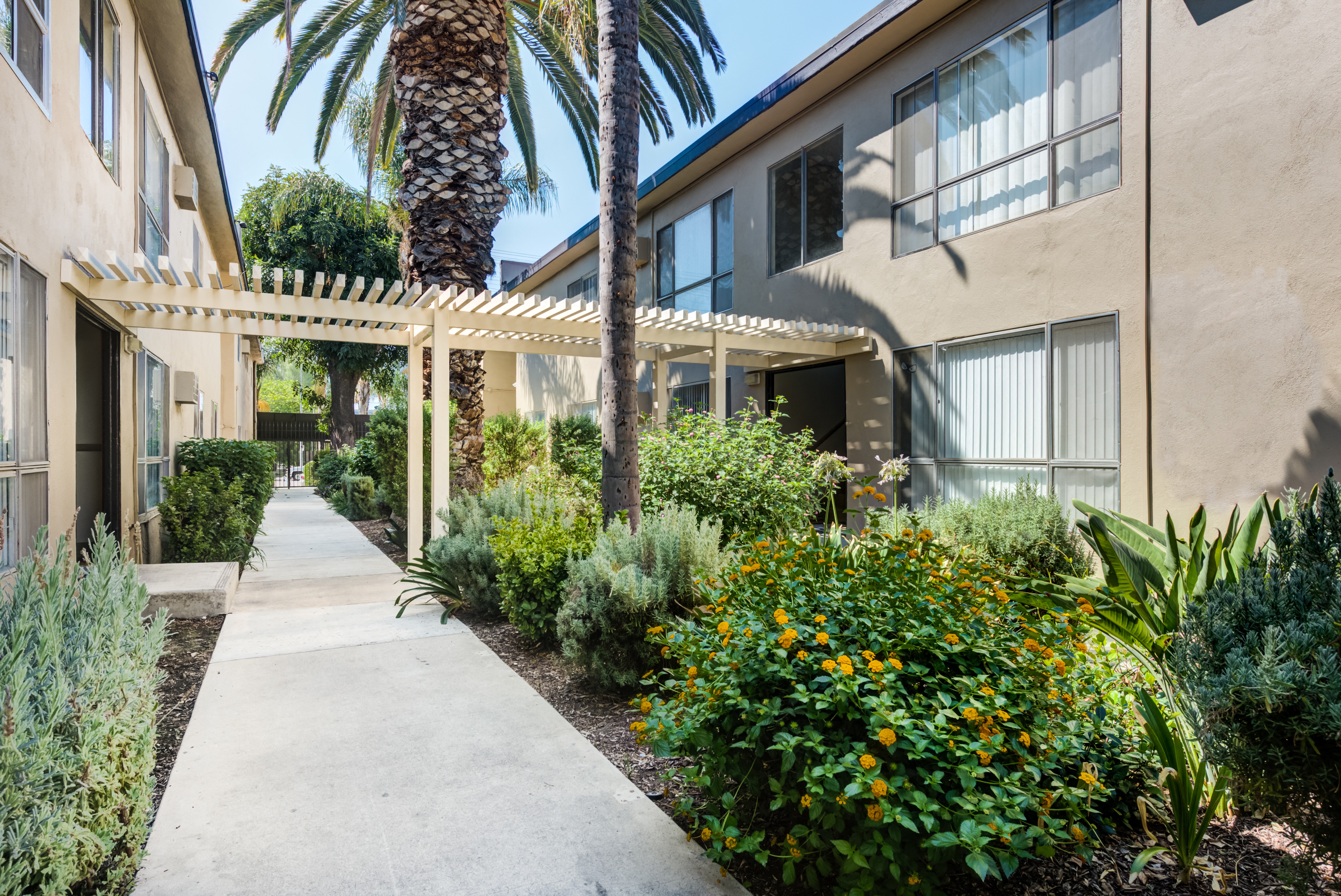 Walkway at Parkway Terrace in Canoga Park